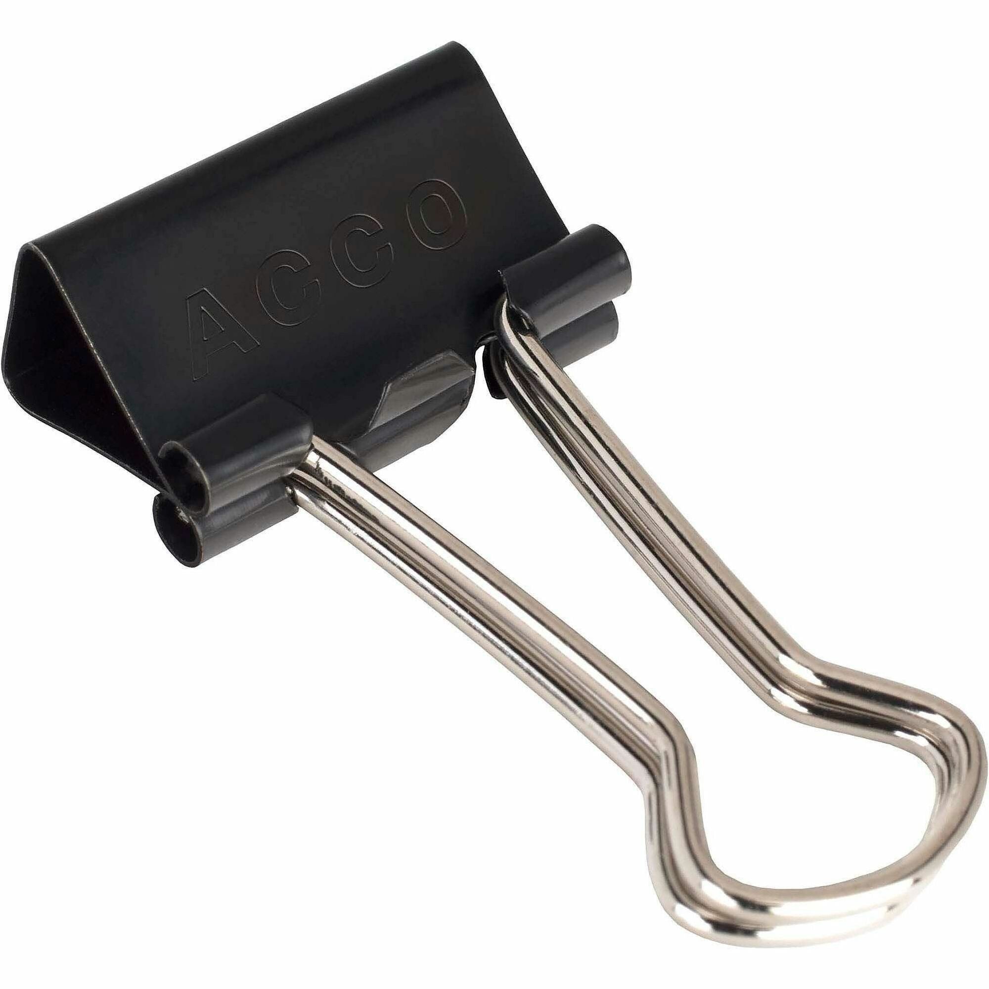 Small - 0.7" Width - 0.31" Size Capacity - Reusable, Non-slip Grip, Rust Resistant, Scratch Resistant - Black - Tempered Steel - 1 Dozen