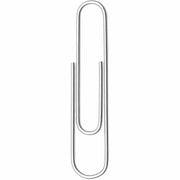ACCO Premium Paper Clips - No. 1 - 10 Sheet Capacity - Galvanized, Corrosion Resistant - Silver - Metal, Zinc Plated - 100/Box - 10 / Pack
