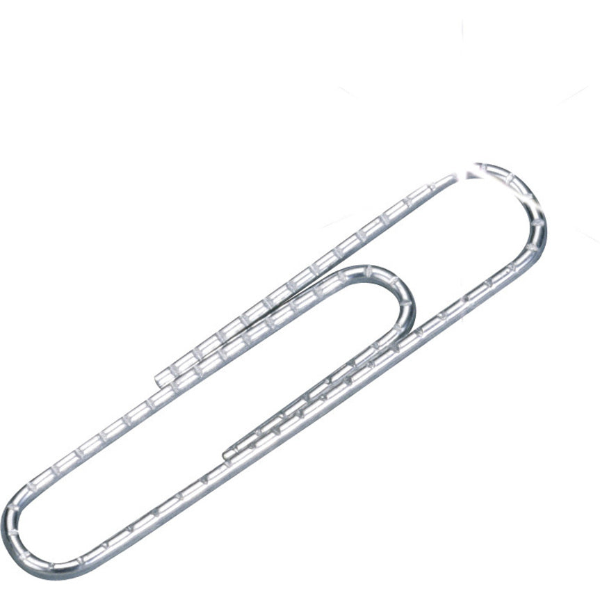 ACCO Premium Paper Clips - No. 1 - 1.3" Length - 10 Sheet Capacity - Non-skid, Strain Resistant, Corrosion Resistant, Galvanized, Non-slip Grip - Silver - Metal, Zinc Plated - 100/Box - 10 / Pack