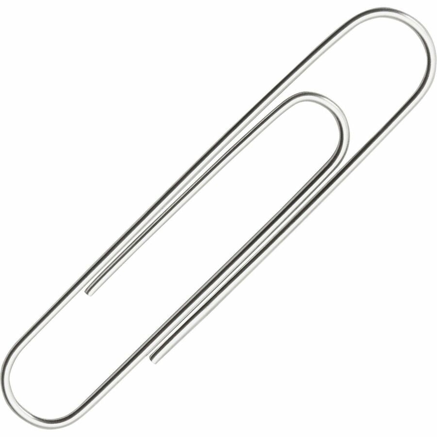 Jumbo - 2.3" Width - 1.88" Size Capacity - 20 Sheet Capacity - Corrosion Resistant, Galvanized, Long Lasting - Silver - Metal - 100/Box - 10 / Pack