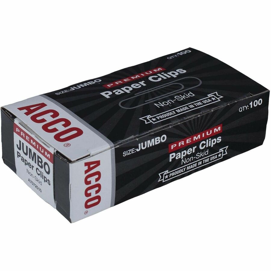 Jumbo - 20 Sheet Capacity - Non-skid, Galvanized, Corrosion Resistant, Long Lasting - Silver - Metal, Zinc Plated - 100/Box - 10 / Pack