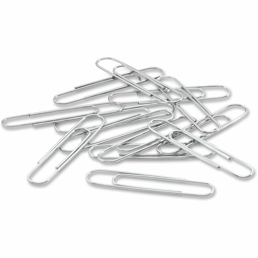 Jumbo - 2" Length x 0.5" Width - 20 Sheet Capacity - Galvanized, Corrosion Resistant - Silver - Metal, Zinc Plated - 100/Box - 10 / Pack