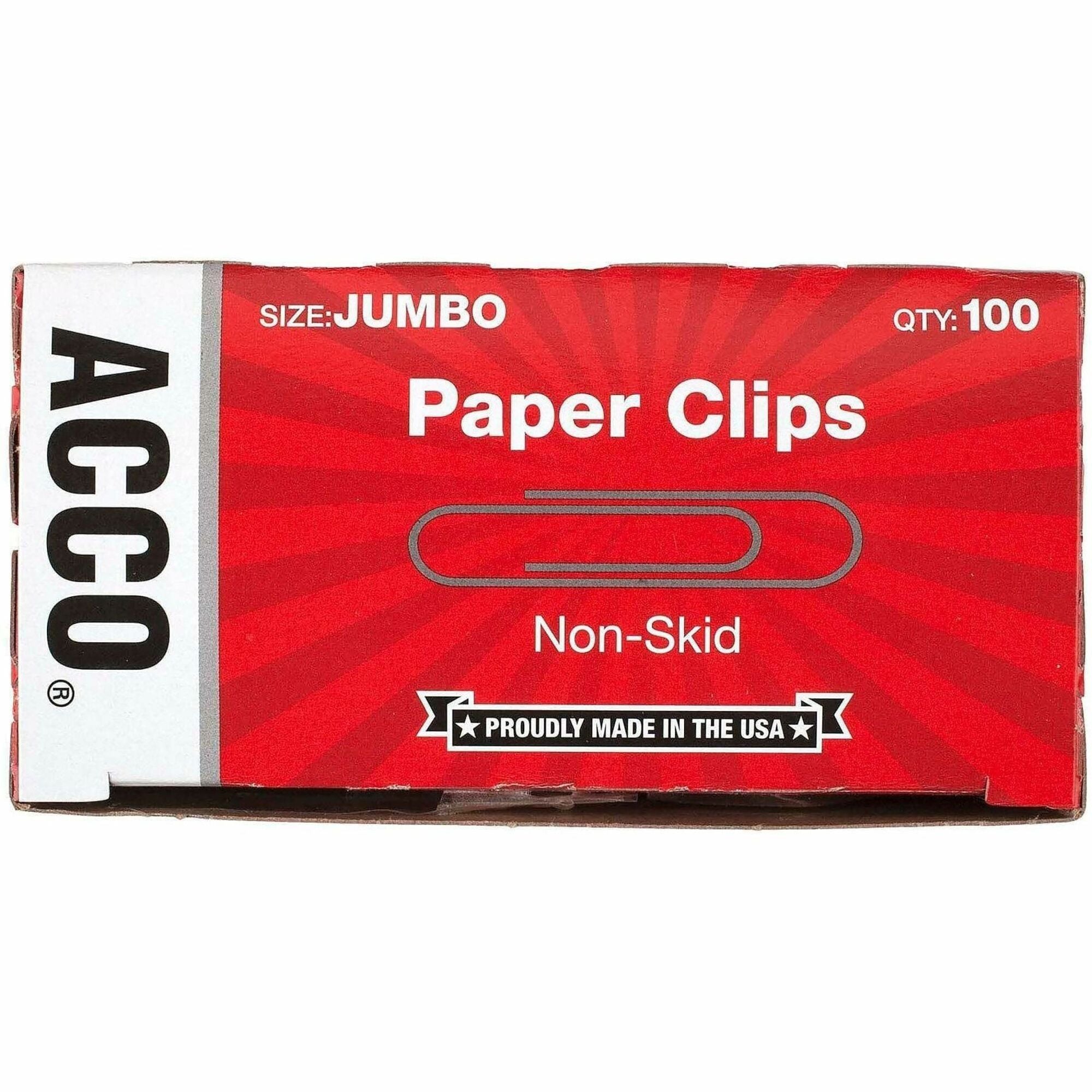 Jumbo - 2" Length x 0.5" Width - 20 Sheet Capacity - Non-skid, Galvanized, Corrosion Resistant - Silver - Metal, Zinc Plated - 100/Box - 1000 / Pack