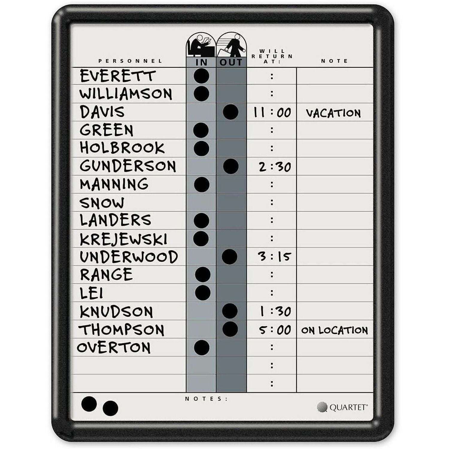 14" Board Height x 11" Board Width - Gray Porcelain Surface - Magnetic, Durable, Stain Resistant, Dent Resistant, Ghost Resistant, Scratch Resistant - Black Frame - 1 Each