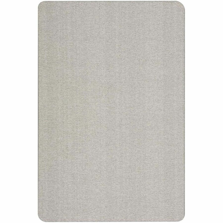 Quartet Oval Office Bulletin Board - 36" Board Height x 48" Board Width - Gray Fabric Surface - Frameless, Flexible - Gray Frame - 1 Each
