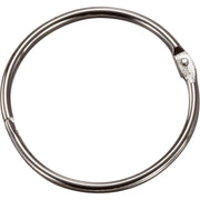 Officemate Loose-Leaf Book Rings - 1.5" Diameter - Silver - Metal - 100 / Box