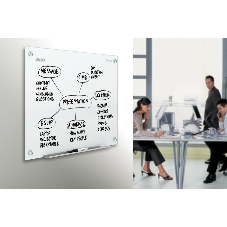Quartet Prestige Bulletin Board - 48" Board Height x 72" Board Width - Brown Cork Surface - Self-healing, Durable - Graphite Frame - 1 Each
