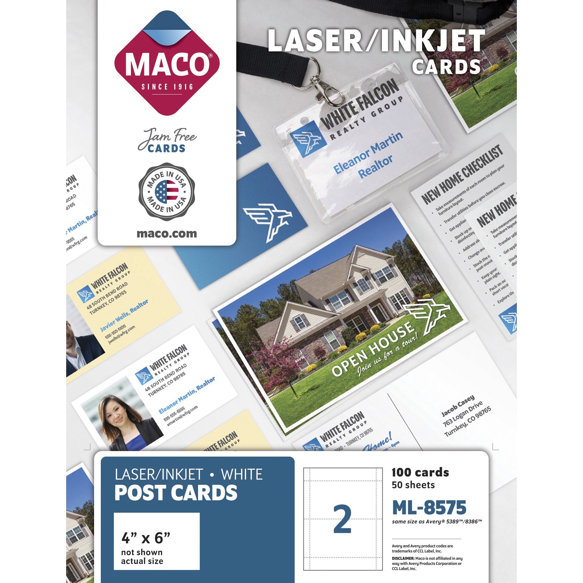 6" x 4" - Micro Perforated - White - 100 / Box