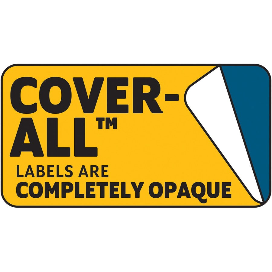 43/64" Width x 3 7/16" Length - Permanent Adhesive - Inkjet, Inkjet - White - 30 / Sheet - 1500 / Box