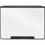 Quartet Motion Cubicle Whiteboard - 24" (2 ft) Width x 18" (1.5 ft) Height - White Melamine Surface - Black Plastic Frame - 1 Each