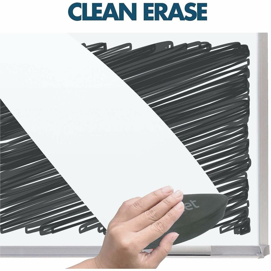 Quartet Porcelain Magenetic Whiteboard - 72" (6 ft) Width x 48" (4 ft) Height - White Porcelain Surface - Silver Aluminum Frame - Horizontal - Magnetic - 1 Each