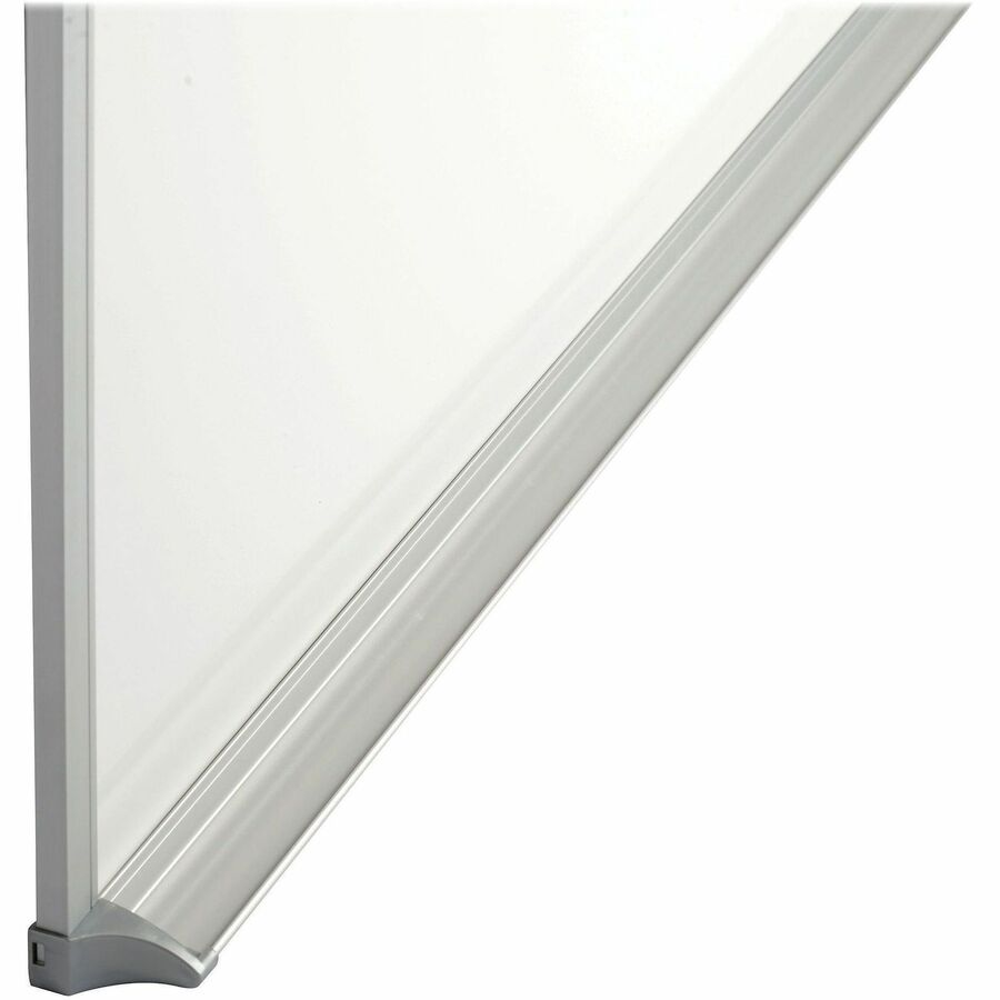 Quartet Porcelain Magenetic Whiteboard - 96" (8 ft) Width x 48" (4 ft) Height - White Porcelain Surface - Silver Aluminum Frame - Horizontal - Magnetic - 1 Each