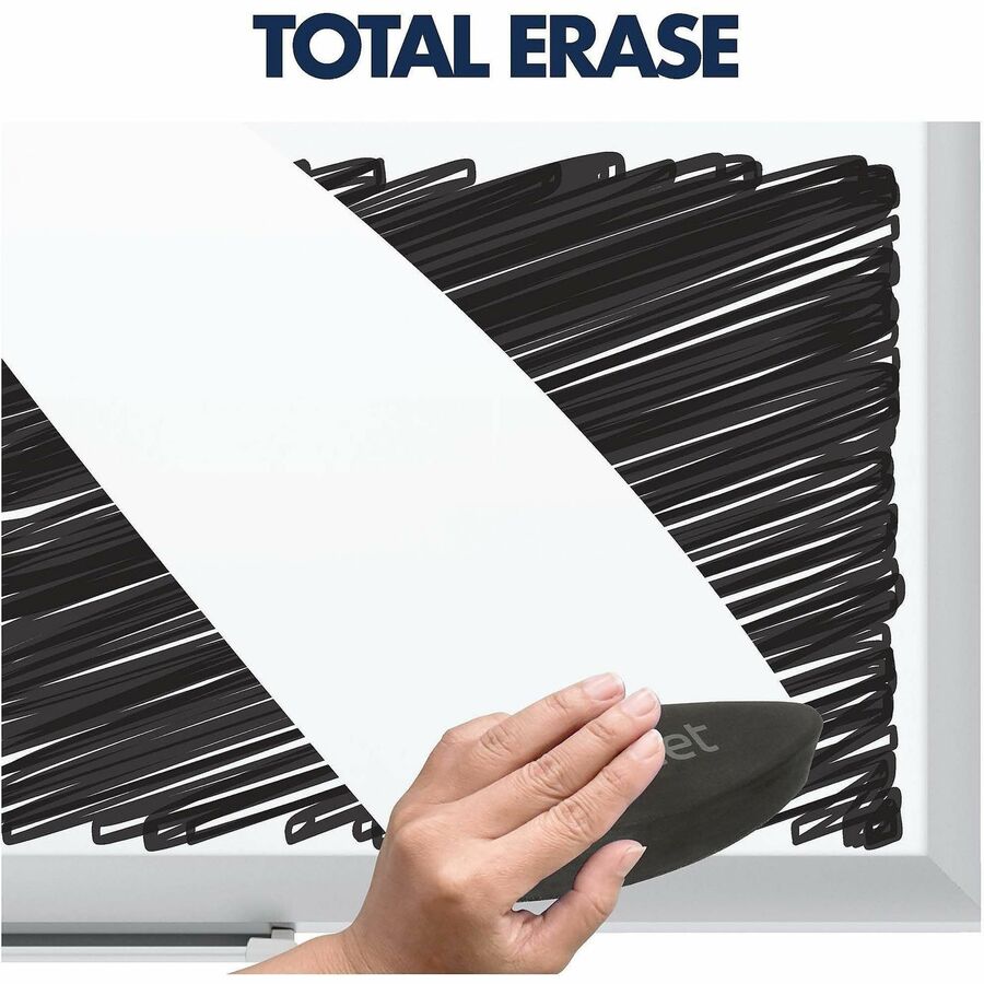 Quartet Classic Whiteboard - 24" (2 ft) Width x 18" (1.5 ft) Height - White Melamine Surface - Silver Aluminum Frame - Horizontal/Vertical - Durable, Smooth Surface, Flexible - 1 Each