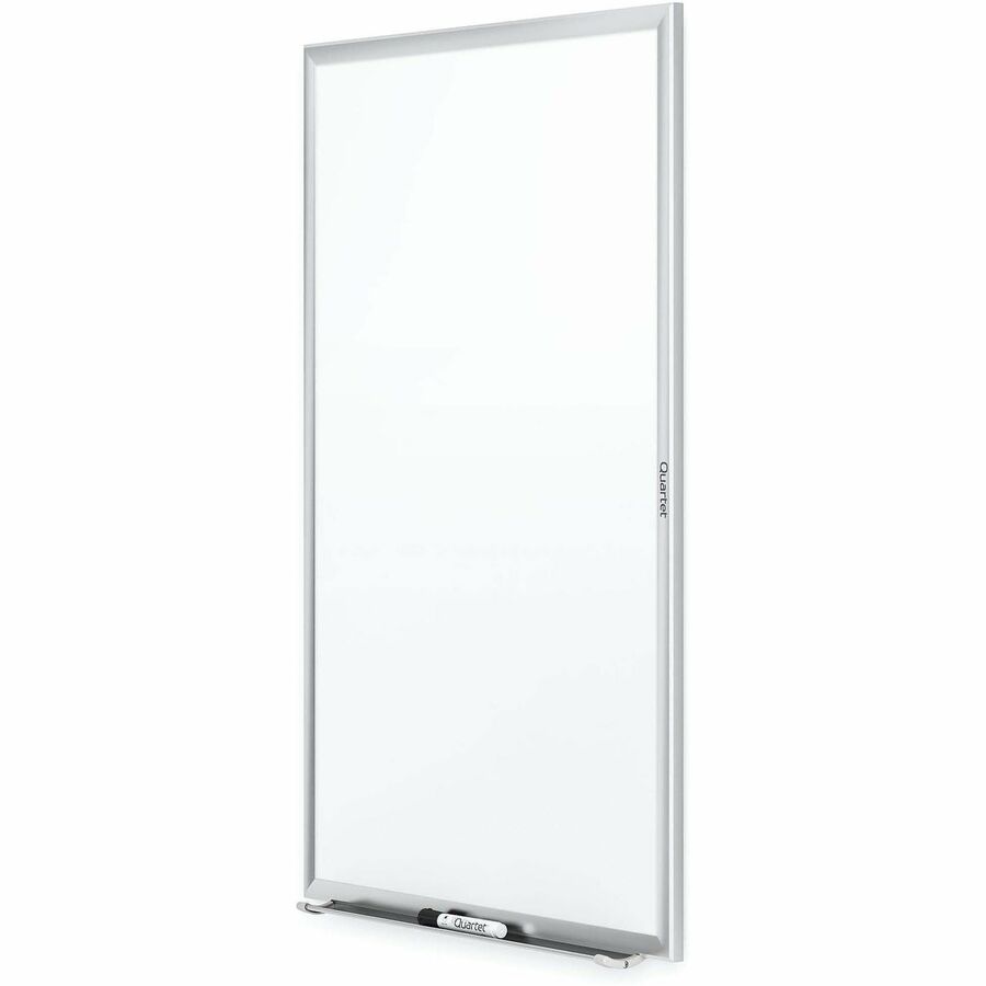 Quartet Classic Whiteboard - 24" (2 ft) Width x 18" (1.5 ft) Height - White Melamine Surface - Silver Aluminum Frame - Horizontal/Vertical - Durable, Smooth Surface, Flexible - 1 Each