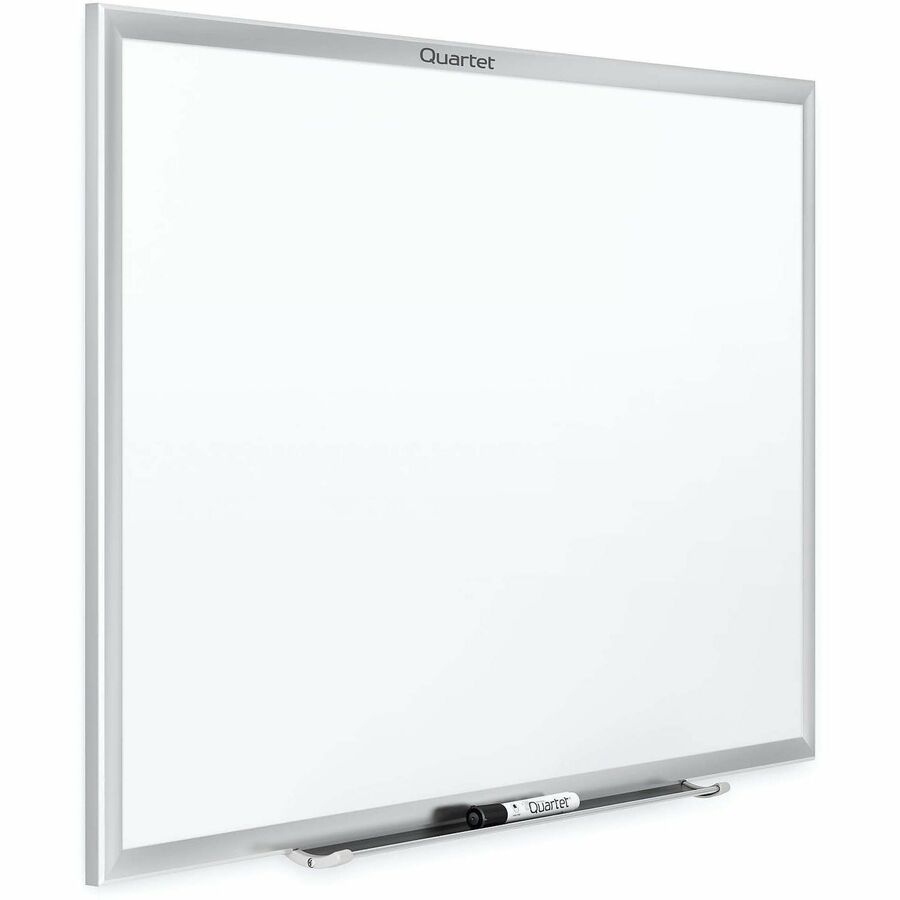 Quartet Classic Whiteboard - 24" (2 ft) Width x 18" (1.5 ft) Height - White Melamine Surface - Silver Aluminum Frame - Horizontal/Vertical - Durable, Smooth Surface, Flexible - 1 Each