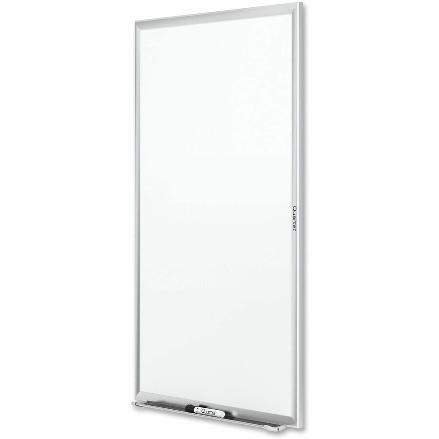 Quartet Classic Whiteboard - 72" (6 ft) Width x 48" (4 ft) Height - White Melamine Surface - Silver Aluminum Frame - Horizontal/Vertical - Durable, Smooth Surface, Flexible - 1 Each - TAA Compliant