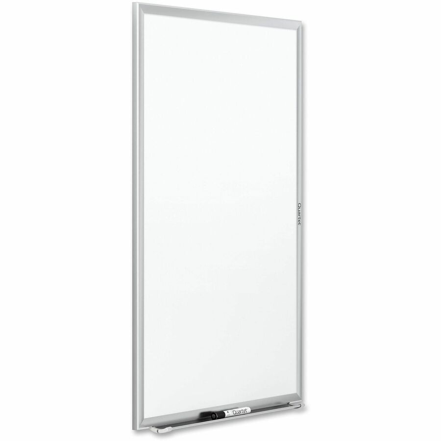 Quartet Classic Whiteboard - 72" (6 ft) Width x 48" (4 ft) Height - White Melamine Surface - Silver Aluminum Frame - Horizontal/Vertical - Durable, Smooth Surface, Flexible - 1 Each - TAA Compliant