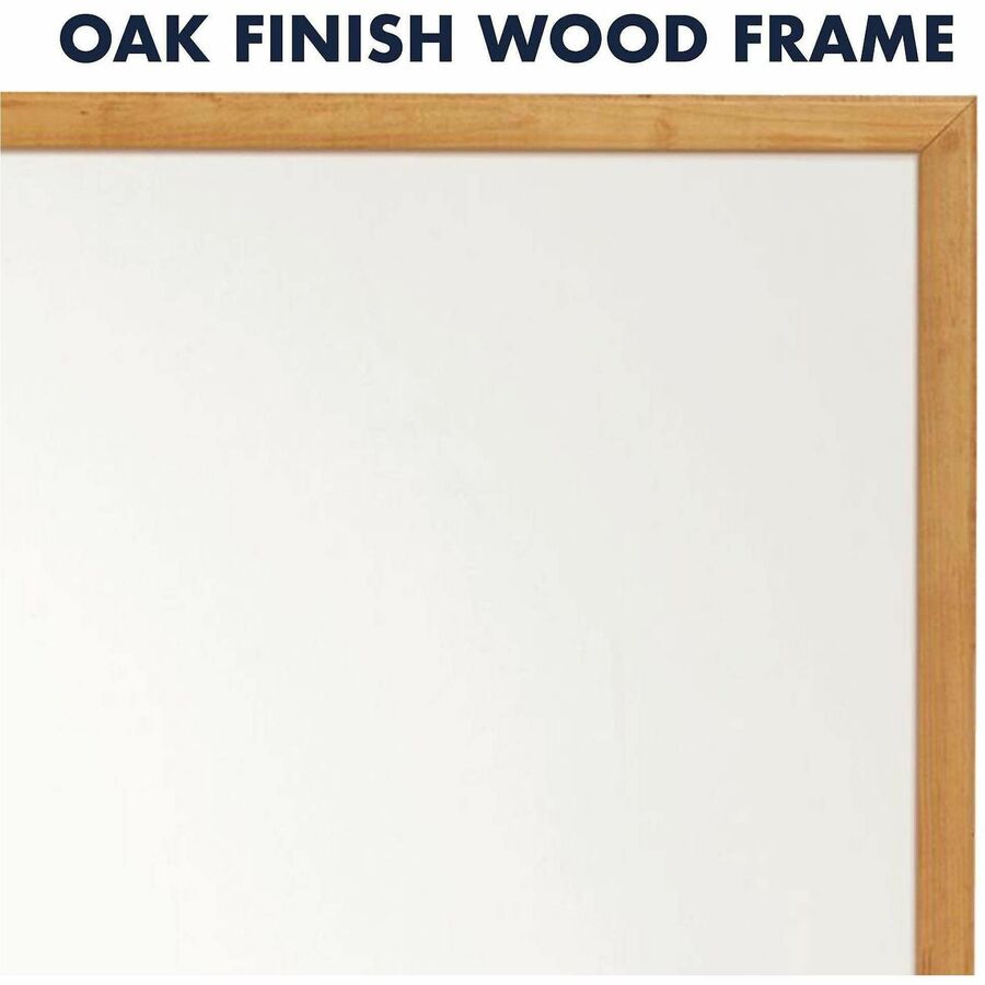 Quartet Standard Combination Whiteboard/Cork Bulletin Board - 36" (3 ft) Width x 24" (2 ft) Height - White Melamine Surface - Oak Frame - Rectangle - Horizontal/Vertical - 1 Each