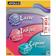 Letter - 8 1/2" x 11" - Clear - 1 Box