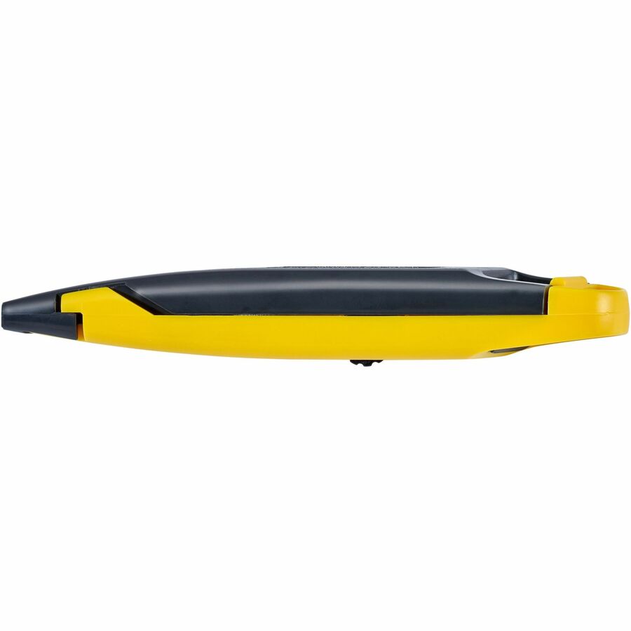 1" Height x 8.5" Width x 3" Length - Retractable, Lightweight - Plastic - Yellow - 1 Each