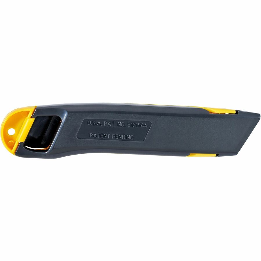 1" Height x 8.5" Width x 3" Length - Retractable, Lightweight - Plastic - Yellow - 1 Each