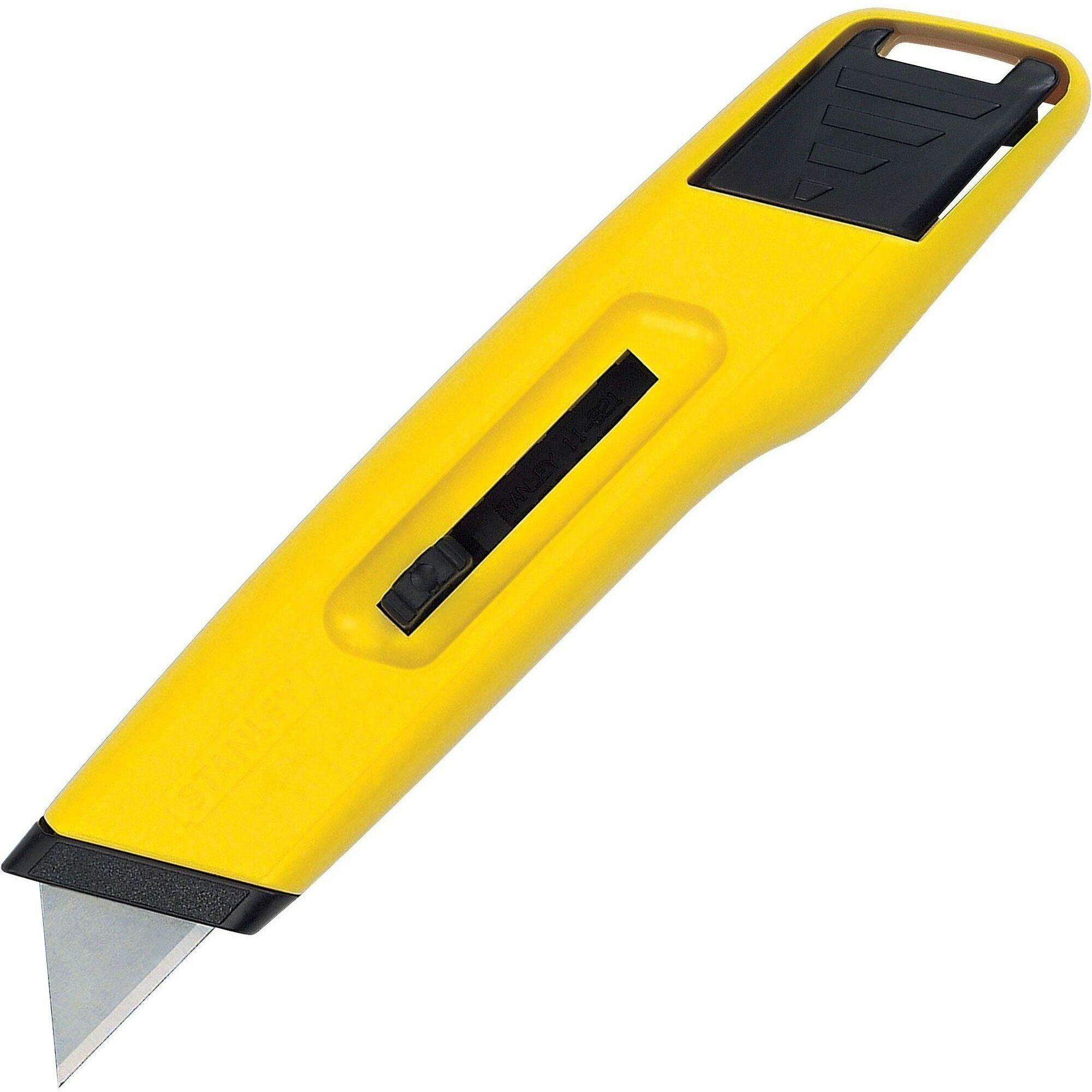 1" Height x 8.5" Width x 3" Length - Retractable, Lightweight - Plastic - Yellow - 1 Each