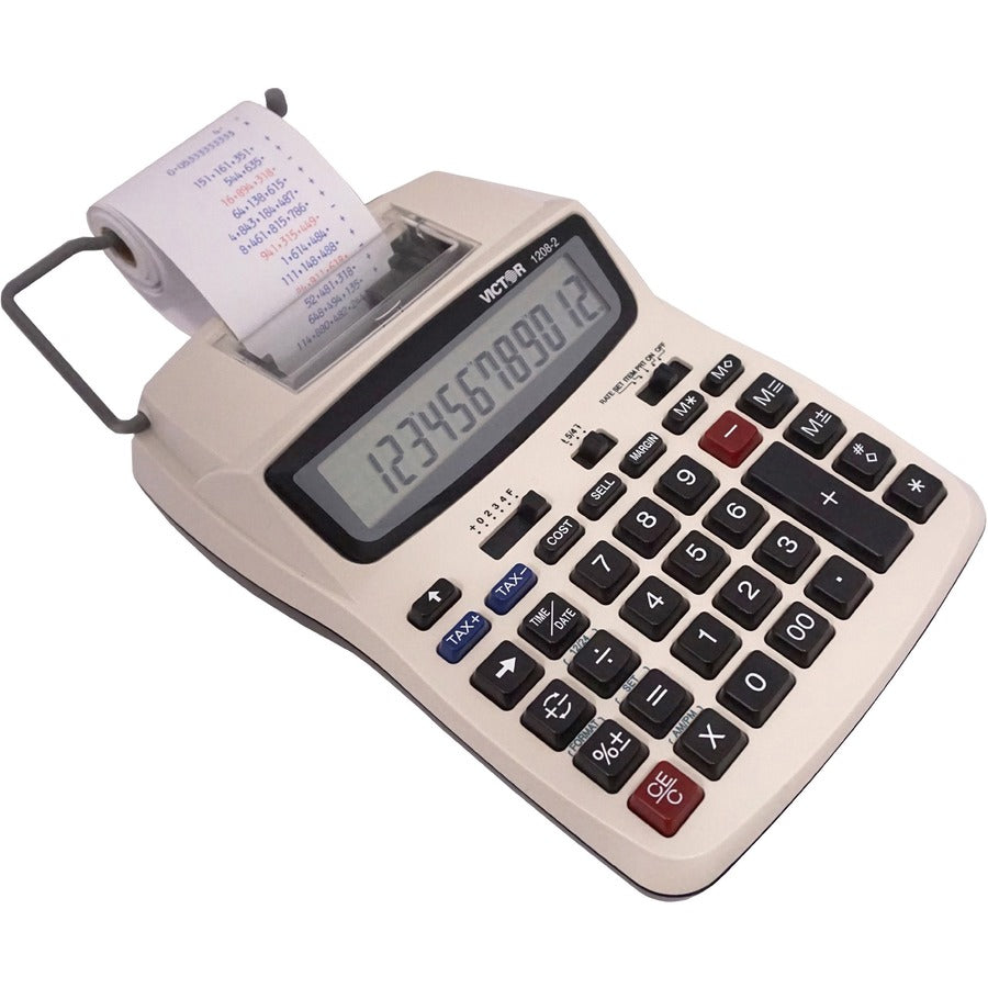 Extra Large Display, Clock, Date, Sign Change, Environmentally Friendly, Independent Memory, 4-Key Memory - AC Supply/Power Adapter Powered - 1.5" Height x 6" Width x 7.5" Depth - White - 1 Each