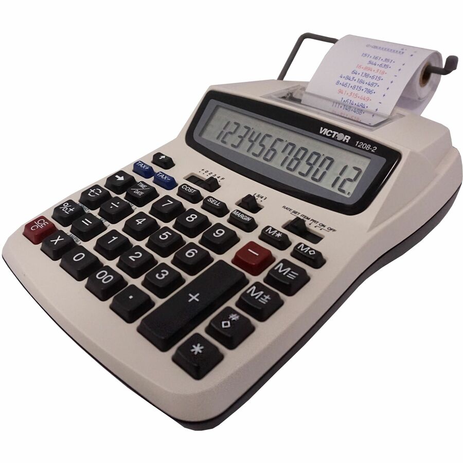 Extra Large Display, Clock, Date, Sign Change, Environmentally Friendly, Independent Memory, 4-Key Memory - AC Supply/Power Adapter Powered - 1.5" Height x 6" Width x 7.5" Depth - White - 1 Each