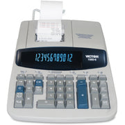Clock, Date, Big Display, Independent Memory, Durable, Heavy Duty, Sign Change, Item Count, 4-Key Memory - AC Supply Powered - 2.8" Height x 8.8" Width x 12.5" Depth - Gray - 1 Each