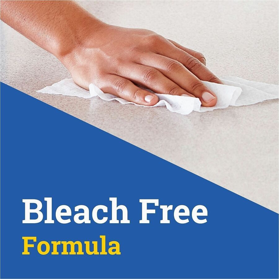 CloroxPro Disinfecting Wipes, Fresh Scent, Pre-moistened, Bleach-Free, Green, 75 Wipes per Tub, 6 Tubs per Carton