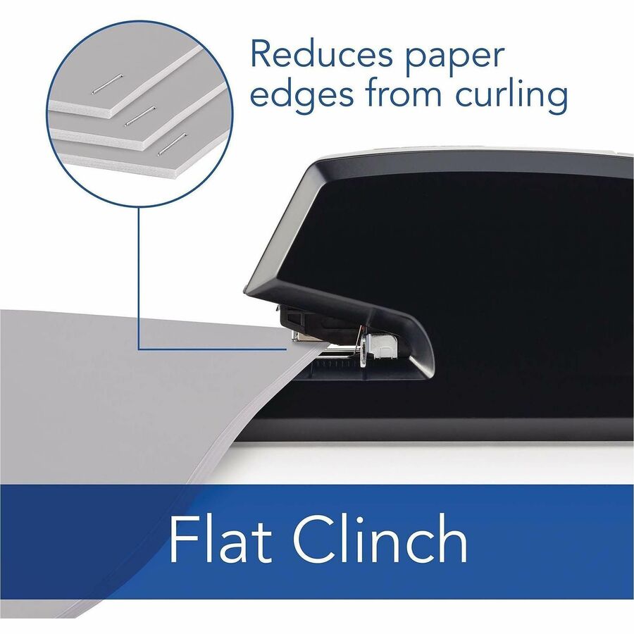 Staples Upto 20 Sheet of 20lb Paper - Holds Upto 210 Staple - Full Strip - Staple Size: 0.25" - Black - Plastic - 1 Each