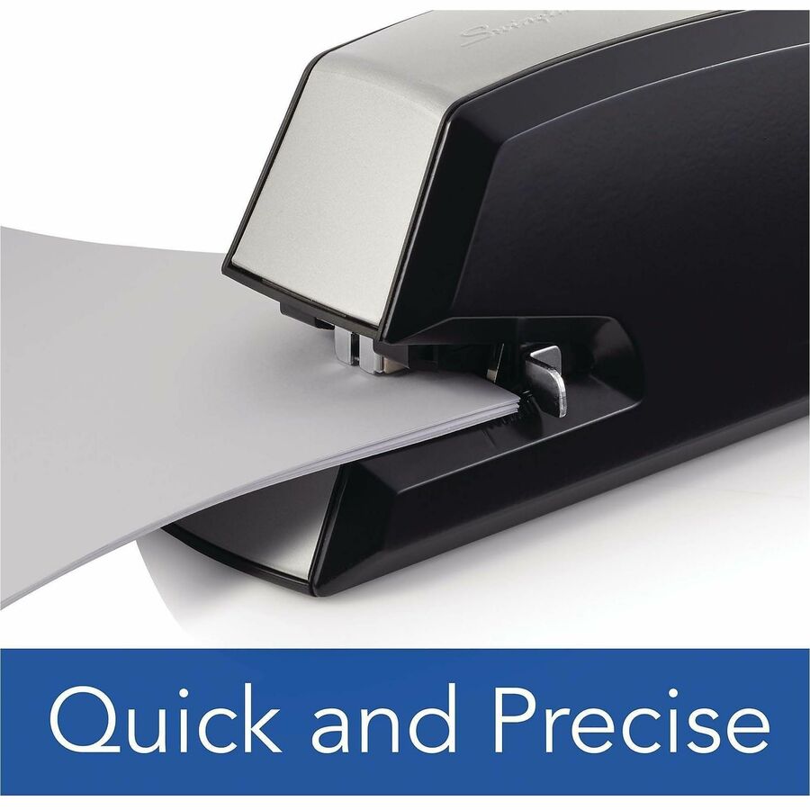 Staples Upto 20 Sheet of 20lb Paper - Holds Upto 210 Staple - Full Strip - Staple Size: 0.25" - Black - Plastic - 1 Each