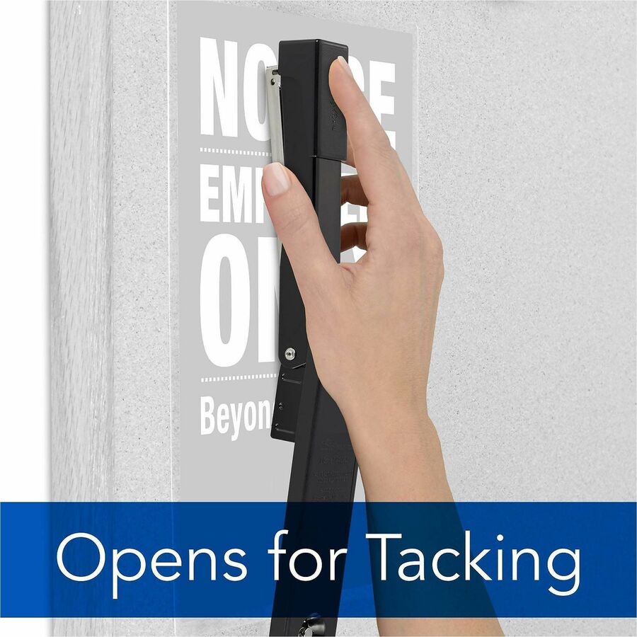 Staples Upto 20 Sheet of 20lb Paper - Holds Upto 210 Staple - Full Strip - Staple Size: 0.25" - Black - Metal - 1 Each