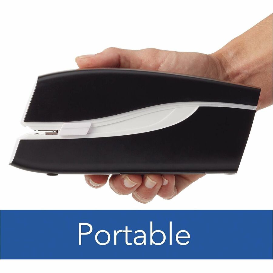 Staples Upto 20 Sheet of 20lb Paper - Holds Upto 210 Staple - Full Strip - Staple Size: 0.25" - 6 x AA - Black - Plastic - 1 Each