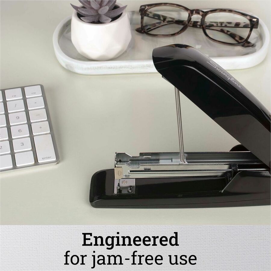 Staples Upto 20 Sheet of 20lb Paper - Holds Upto 210 Staple - Full Strip - Staple Size: 0.25" - Black - Metal - 1 Each