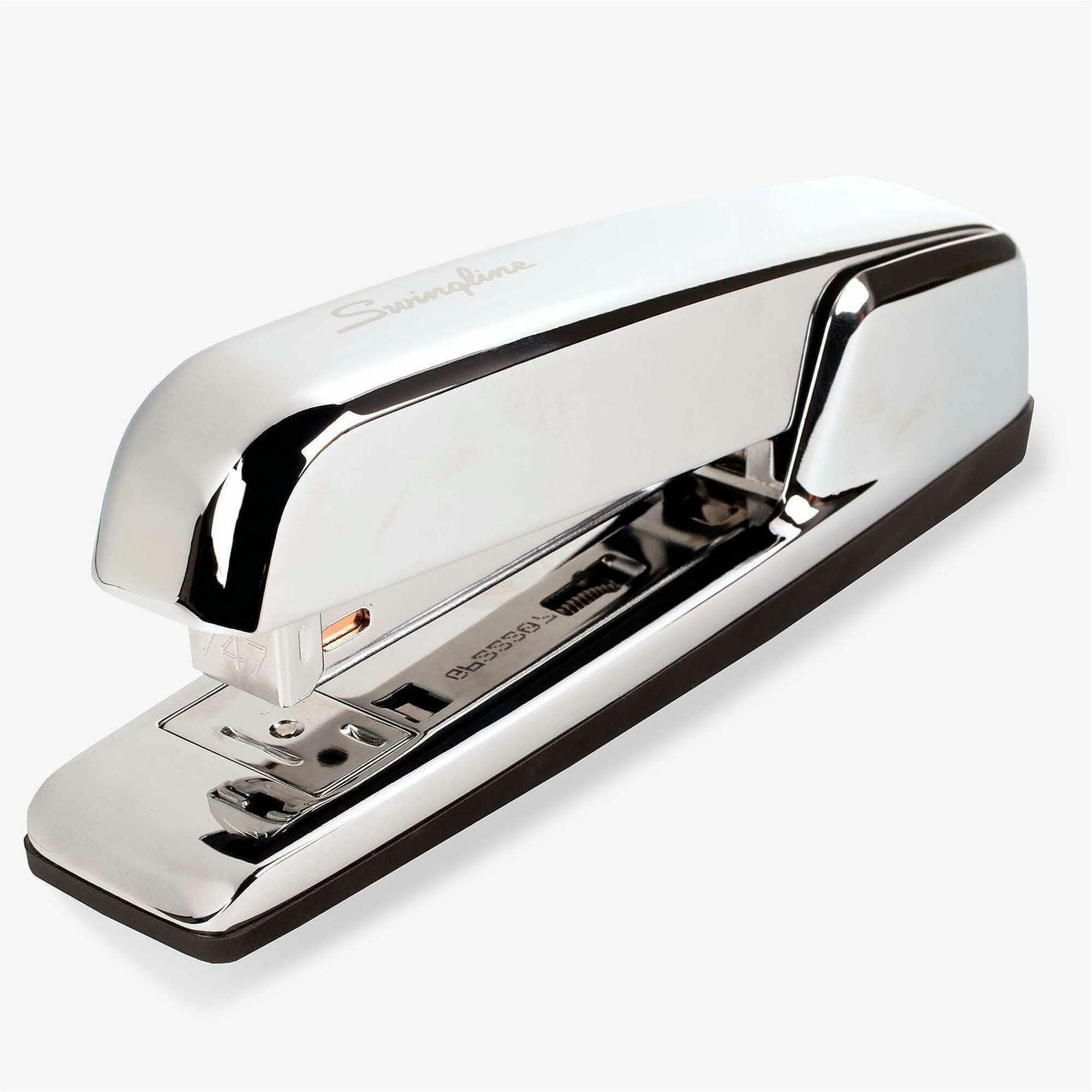 Staples Upto 25 Sheet of 20lb Paper - Holds Upto 210 Staple - Full Strip - Staple Size: 0.25" - Silver Chrome - Metal, Die-cast - 1 Each