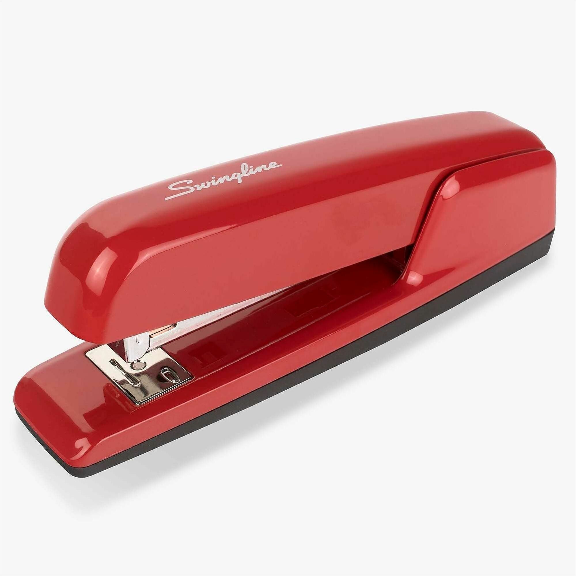 Staples Upto 25 Sheet of 20lb Paper - Holds Upto 210 Staple - Full Strip - Staple Size: 0.25" - Rio Red - Metal, Die-cast - 1 Each