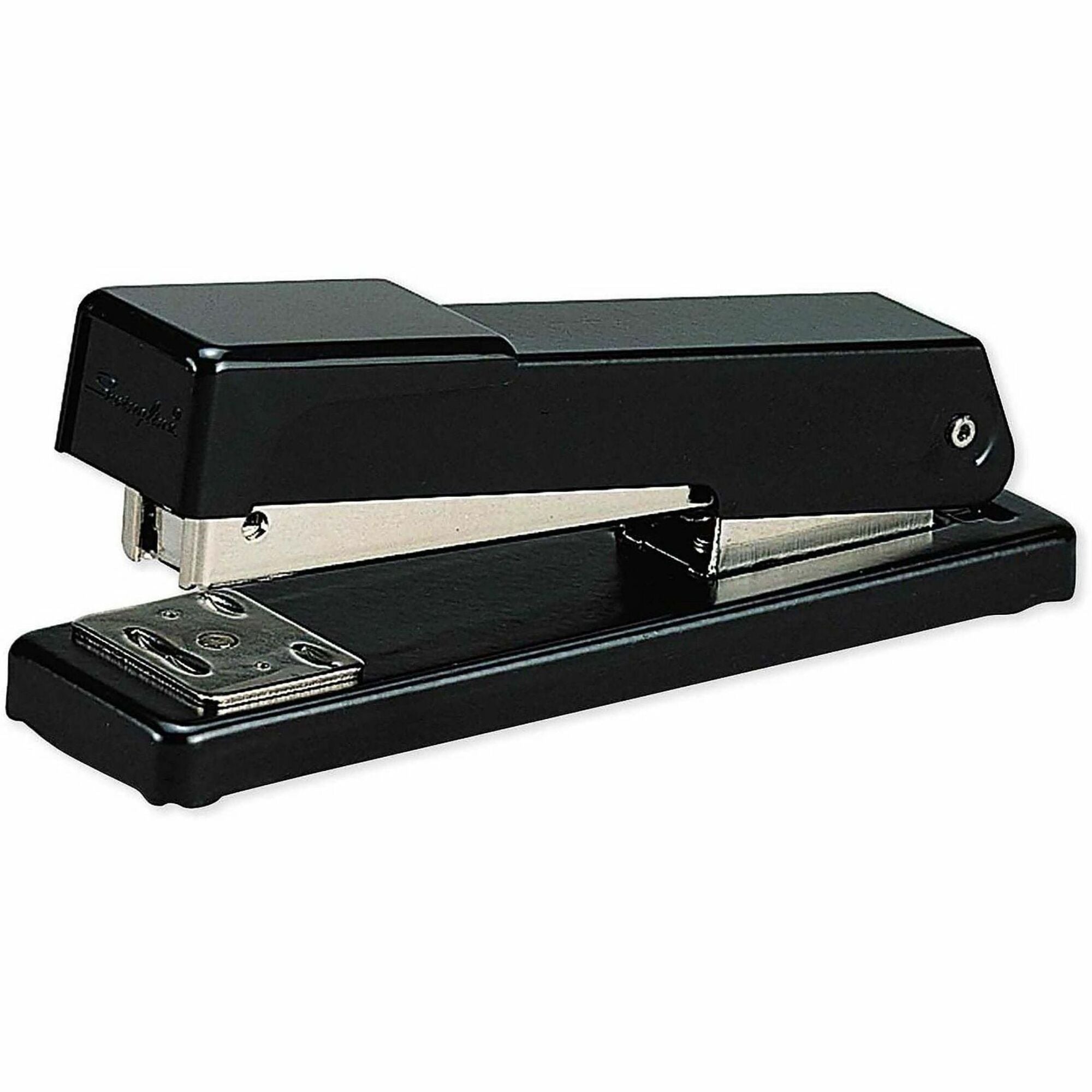 Staples Upto 20 Sheet of 20lb Paper - Holds Upto 105 Staple - Half Strip - Staple Size: 0.25" - Black - Metal, Rubber - 1 Each
