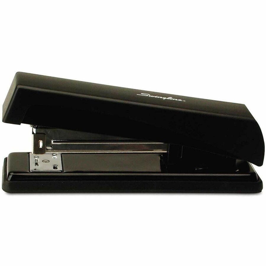 Staples Upto 20 Sheet of 20lb Paper - Holds Upto 105 Staple - Half Strip - Staple Size: 0.25" - Black - Metal, Rubber - 1 Each