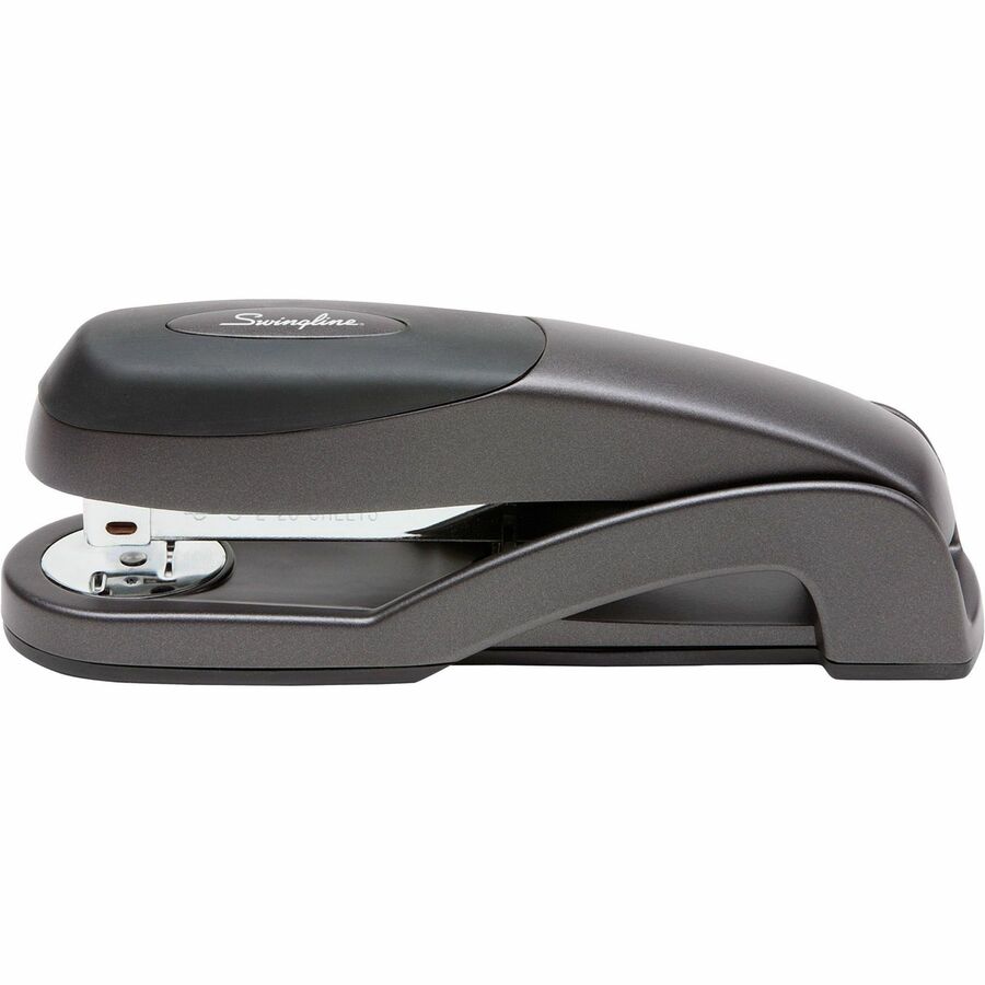 Staples Upto 25 Sheet of 20lb Paper - Holds Upto 210 Staple - Full Strip - Staple Size: 0.25" - Graphite Black - Metal - 1 Each