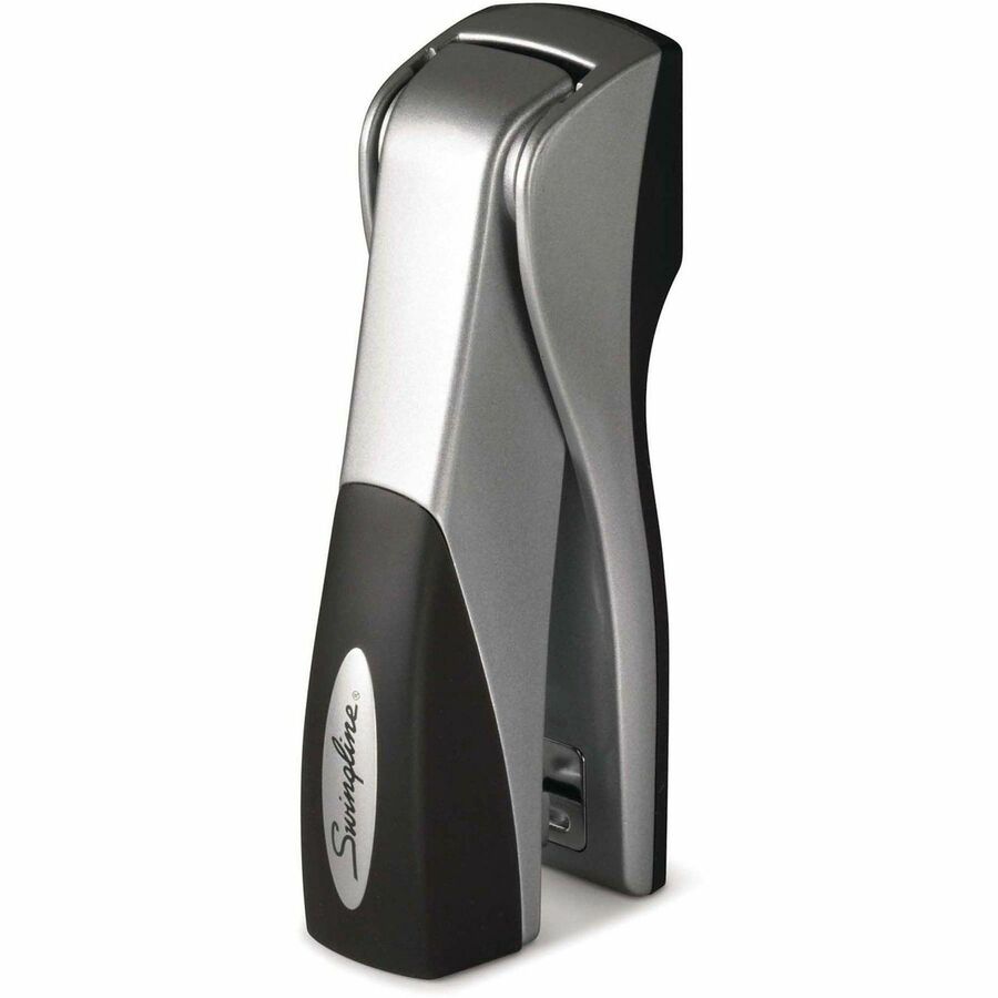 Swingline Optima Grip Compact Stapler - Staples Upto 25 Sheet of 20lb Paper - Holds Upto 105 Staple - Half Strip - Staple Size: 0.25" - Silver - Metal - 1 Each