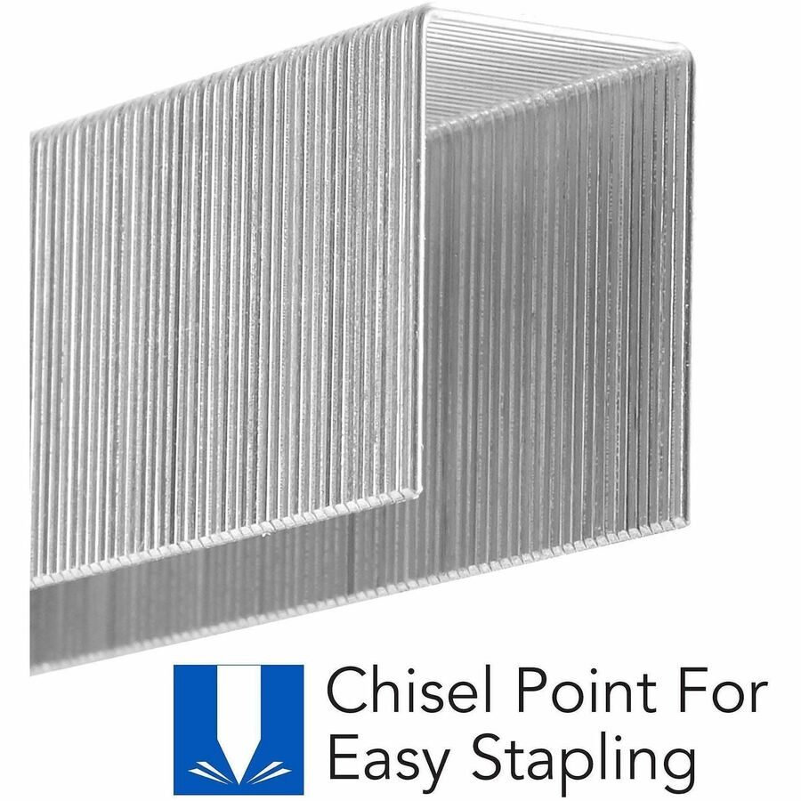 Swingline Premium Heavy-Duty Staples - Heavy Duty - 3/4" Leg - Holds 160 Sheet(s) - for Paper - Chisel Point - Silver - 100 Per Strip - 1000 / Box
