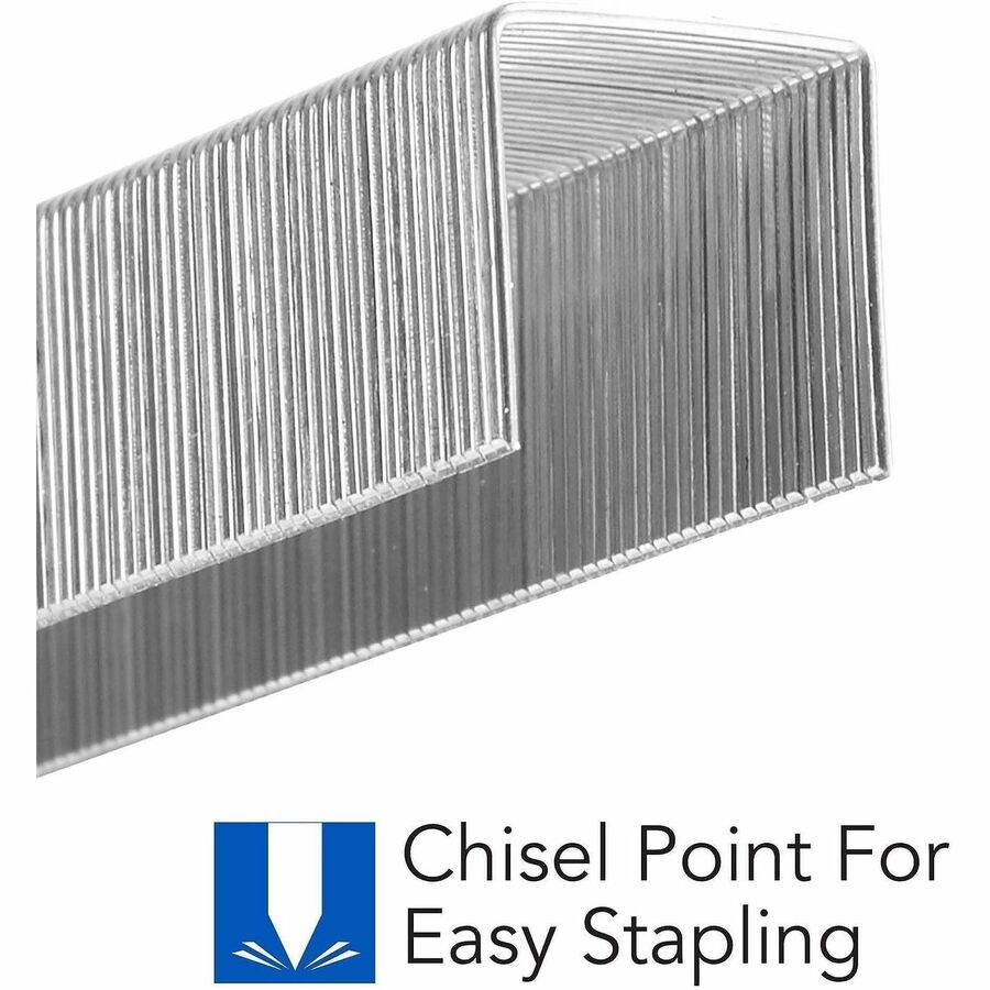Swingline Staples - Heavy Duty - 1/2" Leg - Holds 90 Sheet(s) - for Paper - Heavy Duty, Chisel Point - 100 Per Strip - 5000 / Box