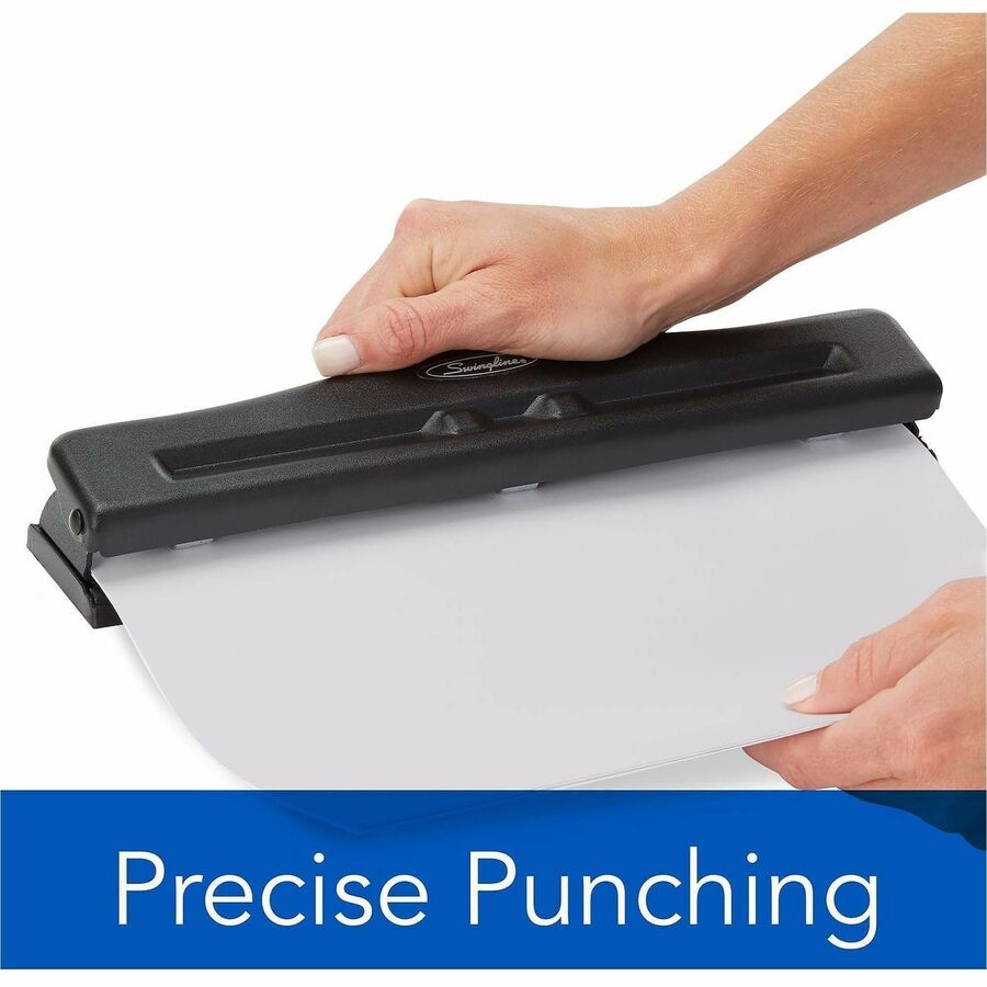 3 Punch Head(s) - 11 Sheet - 9/32" Punch Size - Round Shape - Metal - Black