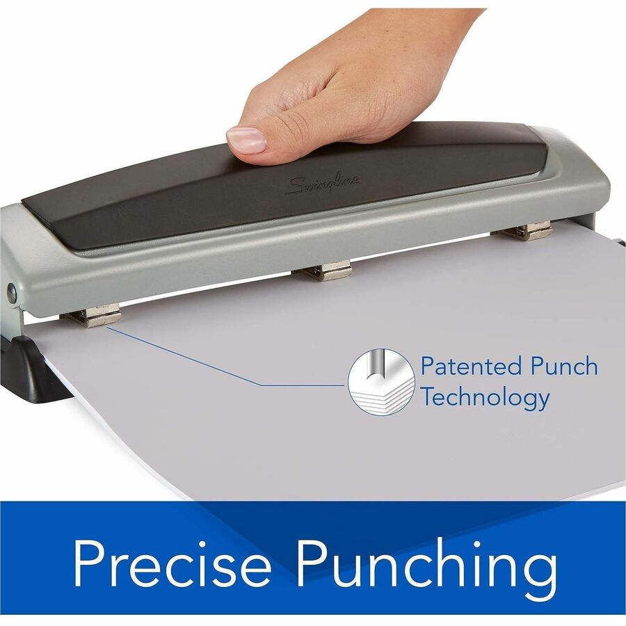 3 Punch Head(s) - 10 Sheet - 9/32" Punch Size - Metal - Black, Silver