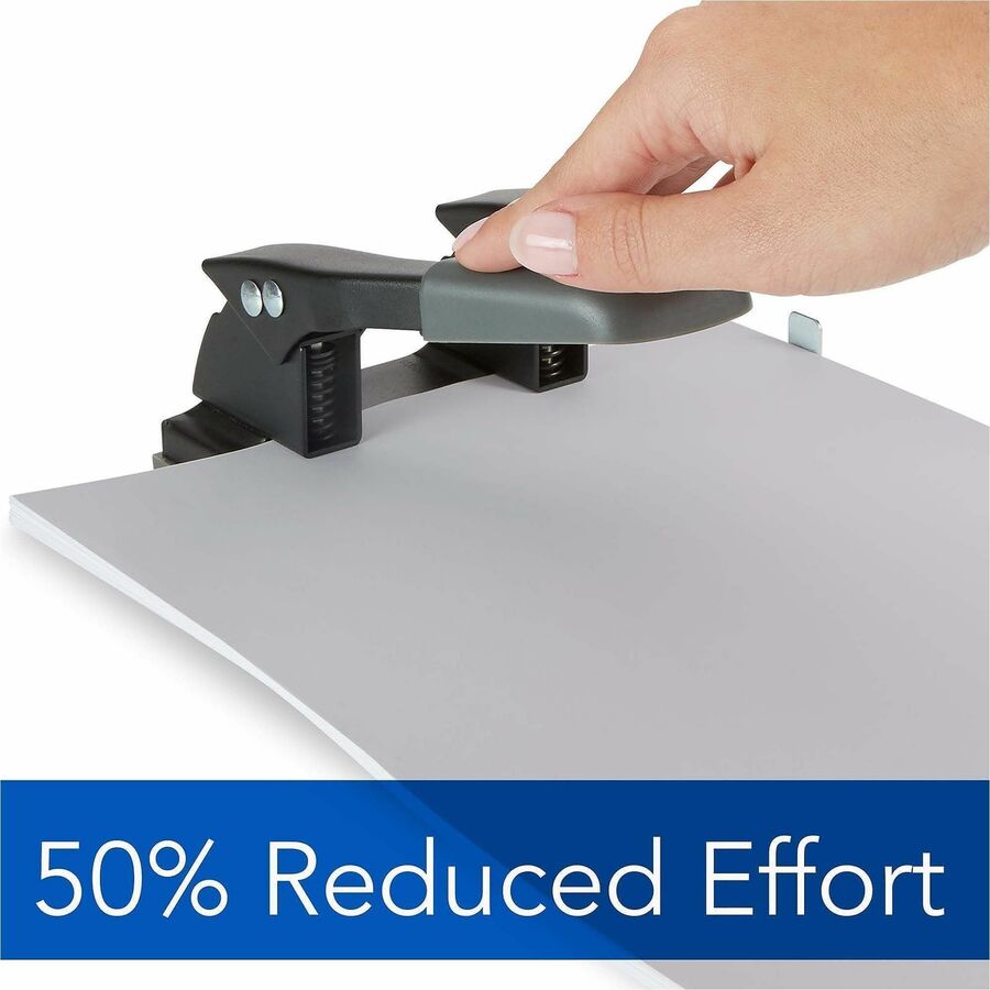 2 Punch Head(s) - 28 Sheet - 1/4" Punch Size - Black, Gray