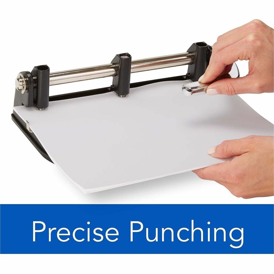 7 Punch Head(s) - 40 Sheet - 11/32" , 9/32" , 13/32" Punch Size - Black, Chrome, Woodgrain