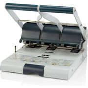 3 Punch Head(s) - 160 Sheet - 9/32" , 11/32" Punch Size - Metal - Gray