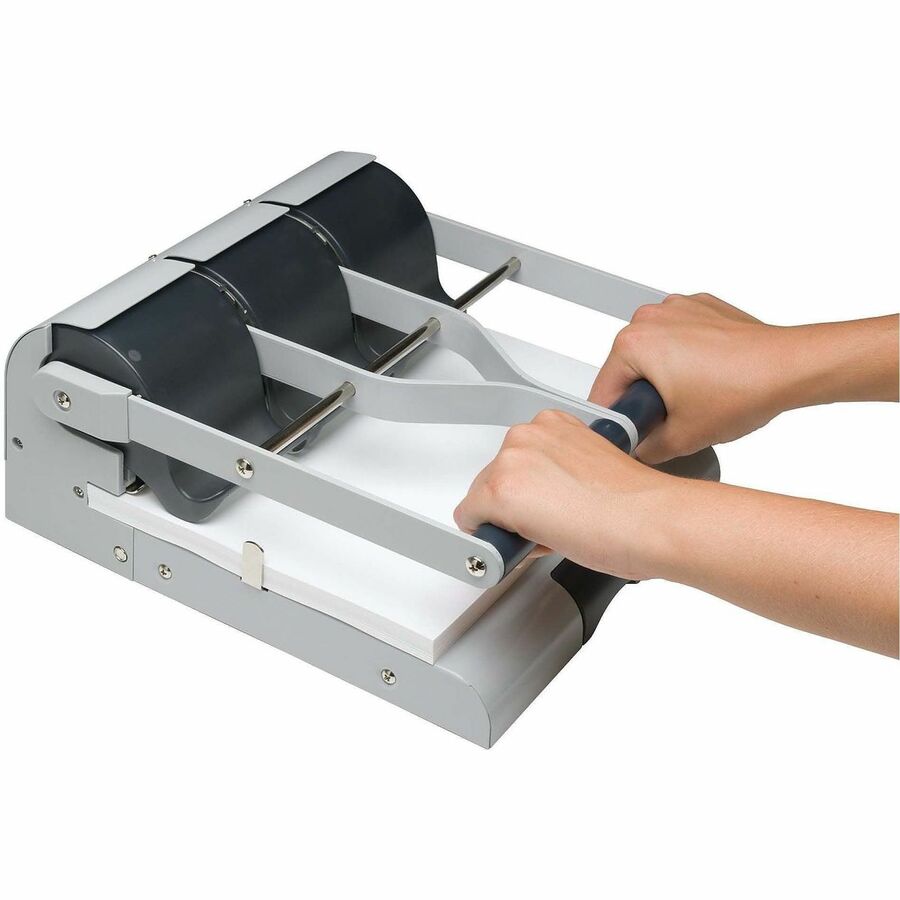 3 Punch Head(s) - 160 Sheet - 9/32" , 11/32" Punch Size - Metal - Gray