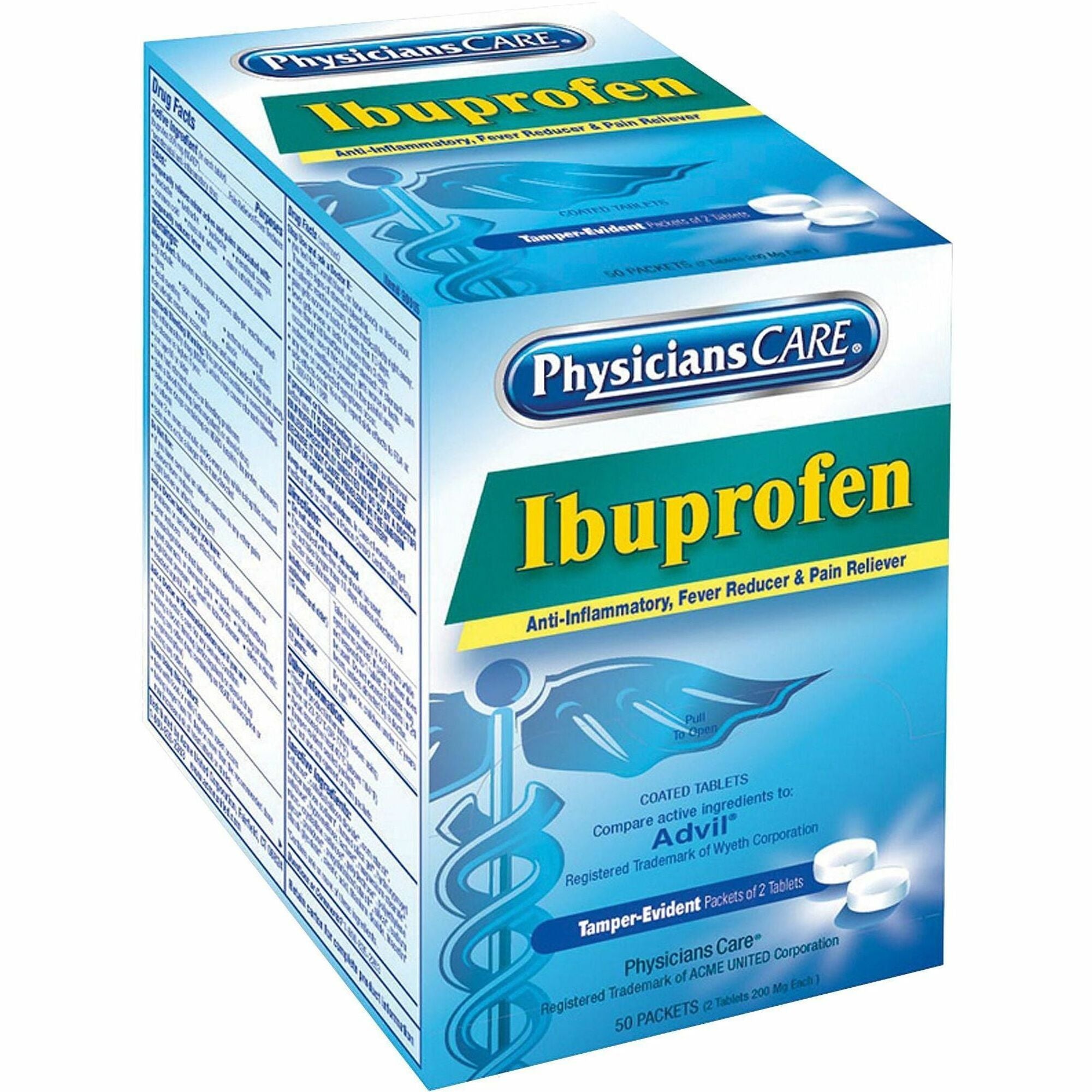 For Headache, Muscular Pain, Toothache, Arthritis, Backache, Menstrual Cramp - 2/Packet - 1 Box